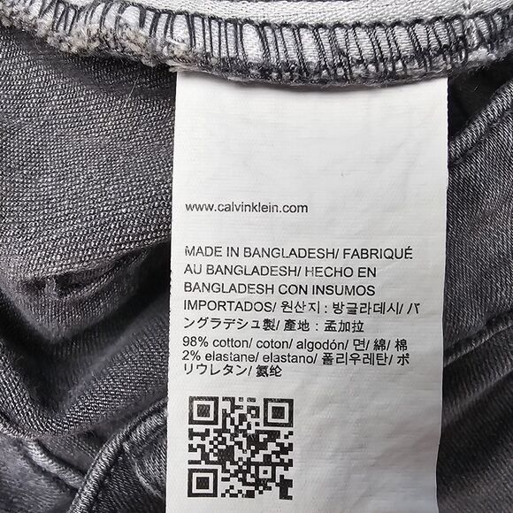 Calvin Klein Slim Boyfriend SZ 4 Jeans Women Gray Stretch Mid Rise Denim (29x27) - Picture 14 of 15